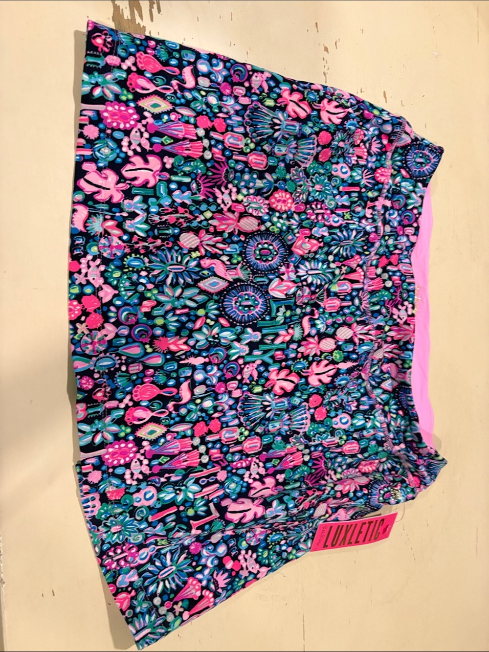 Lilly Pulitzer Semana Skort - Low Tide Navy Floral NWT L